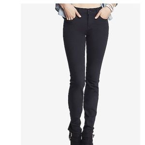 Express low rise black jeans